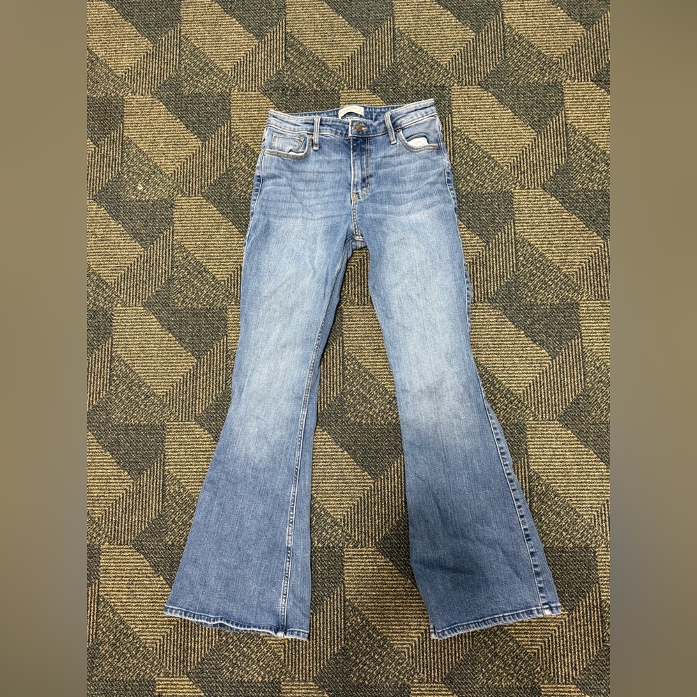 abercrombie & fitch flared ultra high rise jeans